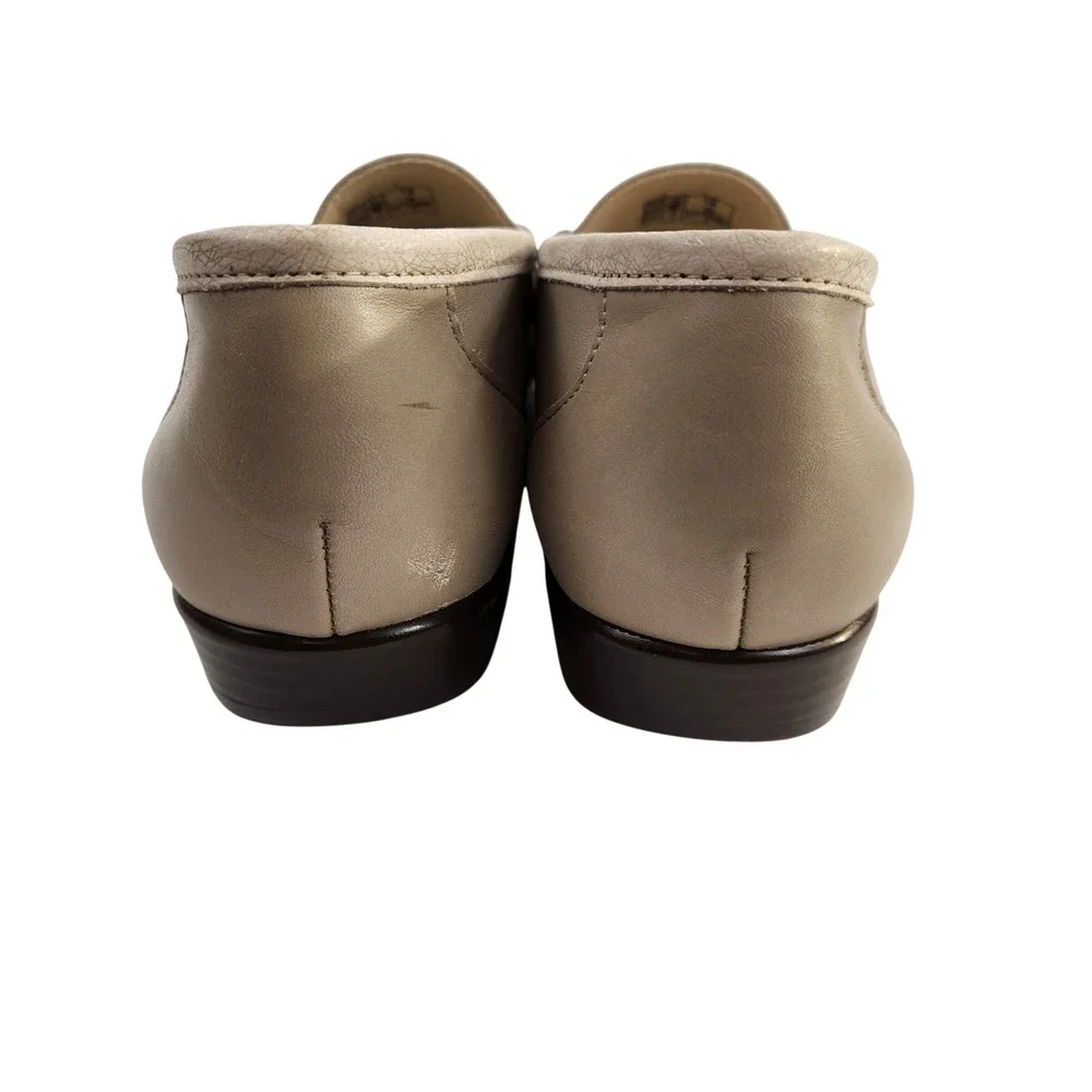SAS Shoes Tripad Comfort Footbed Loafers Womens Size 12 N Beige Leather Slip On‎